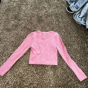 No Boundaries Pink Long Sleeve Women's Tee